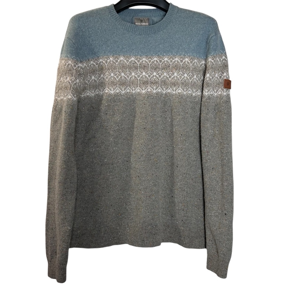 Royal‎ Robbins Men’s Banff Novelty Sweater Size S-M Merino wool blend READ